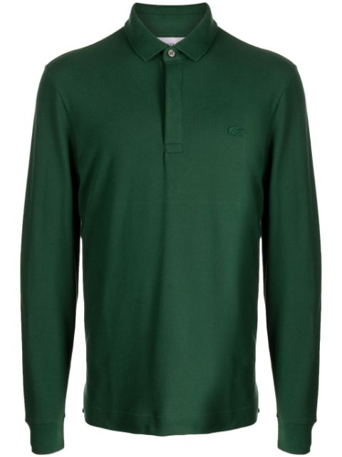 Lacoste logo-patch polo shirt Men