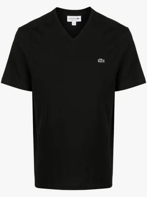 Lacoste crocodile logo-patch V-neck T-shirt