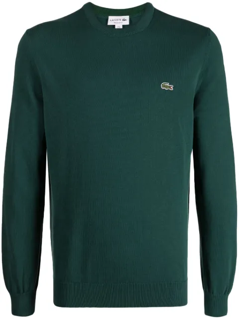 Lacoste Fein gestrickter Pullover mit Logo