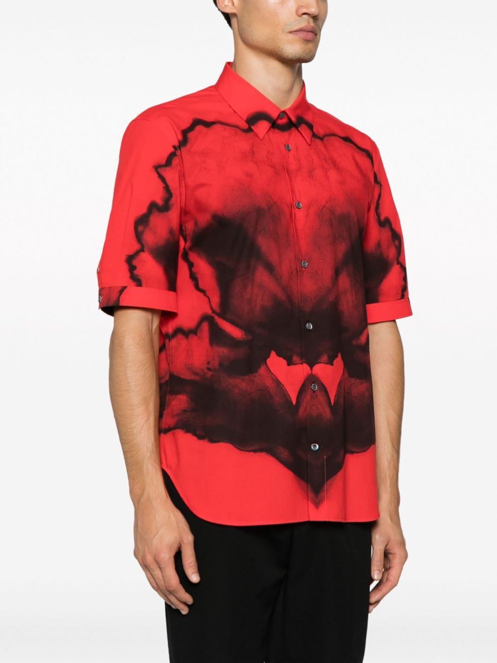 Alexander McQueen Katoenen overhemd Zwart