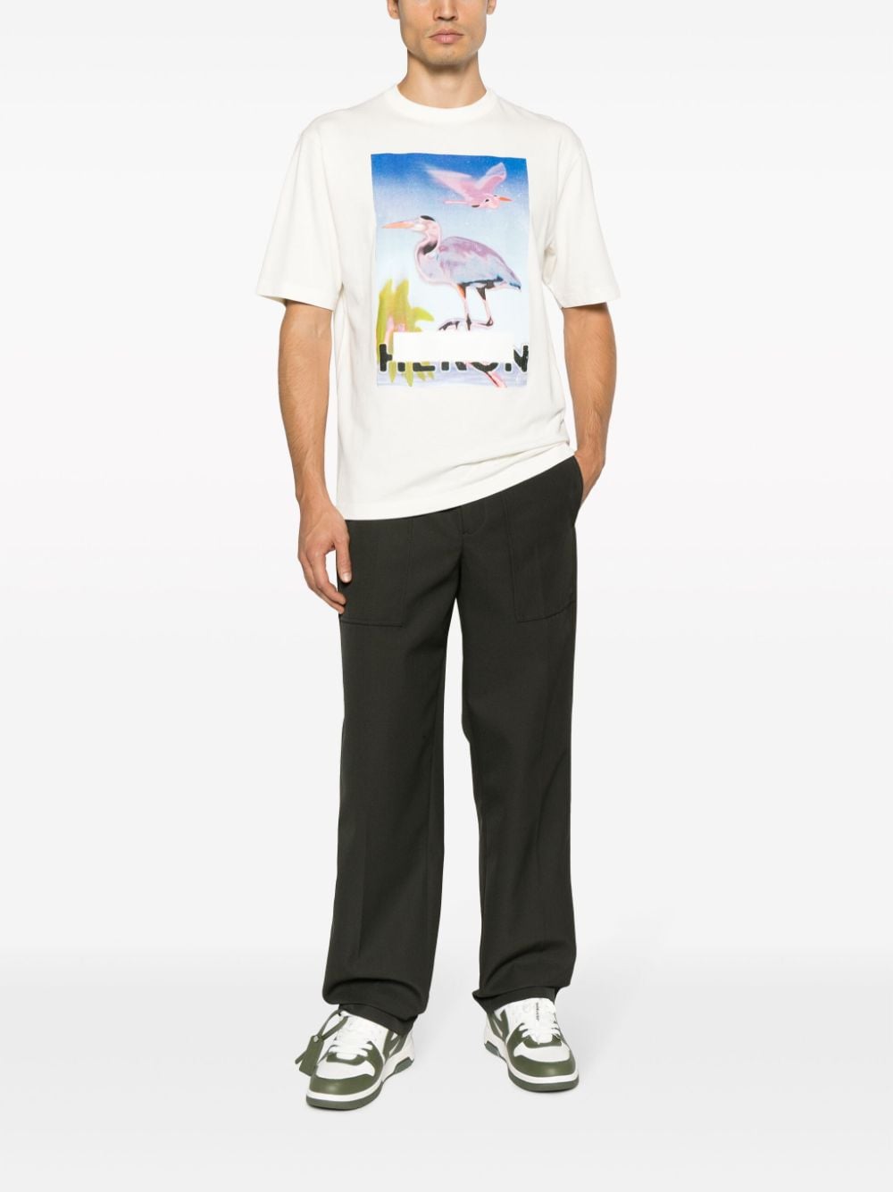 Heron Preston Katoenen T-shirt - Beige