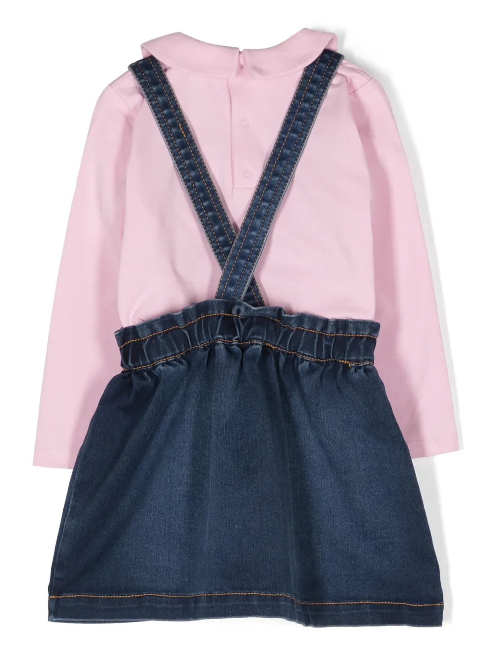 Moschino Kids Teddy Bear-motif cotton blend skirt - Roze
