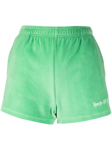Sporty & Rich NY Tennis Club cotton shorts