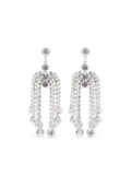 Magda Butrym crystal-fringe drop earrings - Silver