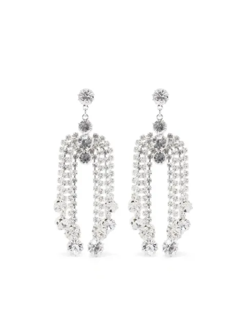 Magda Butrym aretes con detalles de cristal