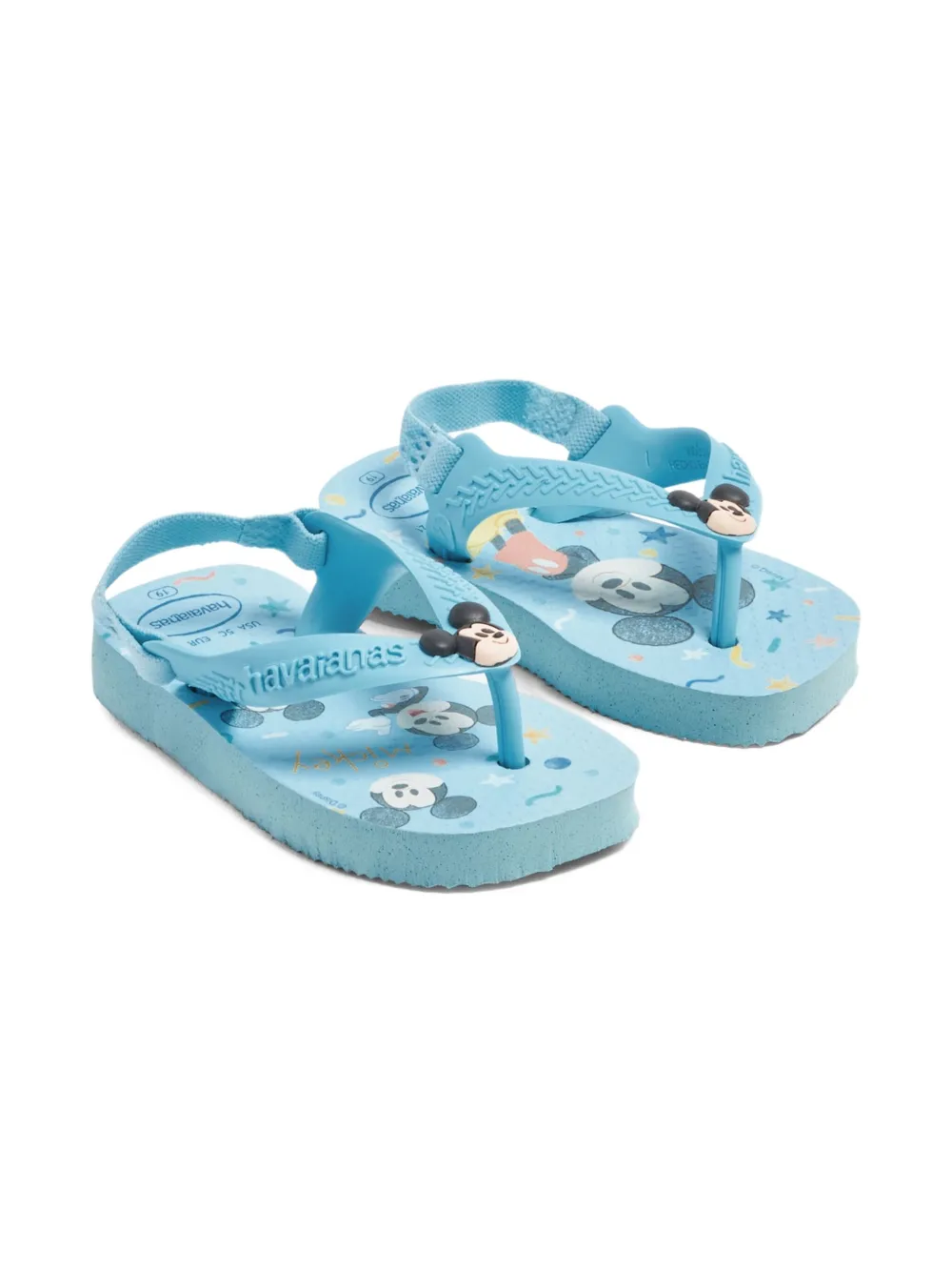 Havaianas x Disney Mickey Mouse strap flip flops | Blue | Image 1