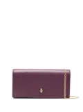 Alexander McQueen Skull leather wallet-on-chain - Purple