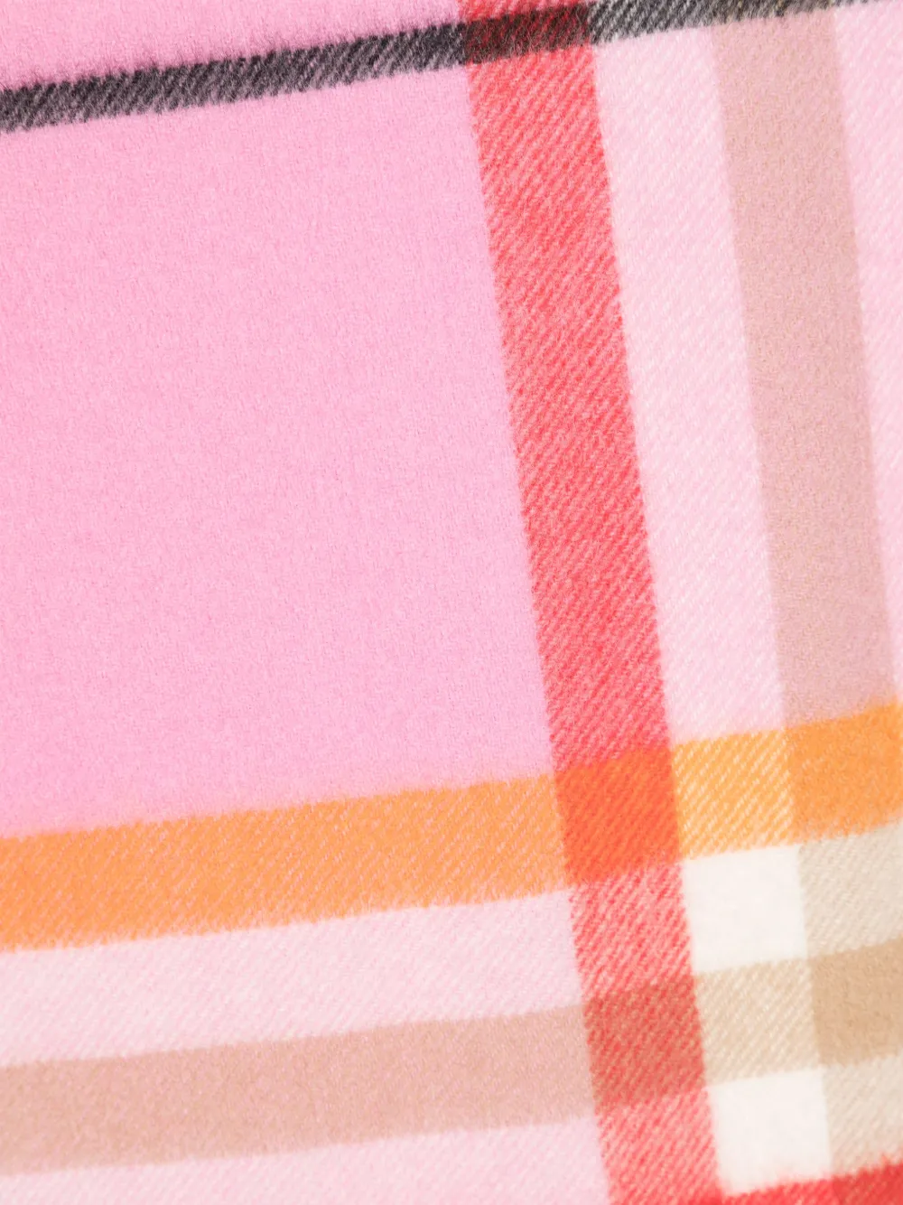 Burberry Vintage Check-print cashmere scarf - Roze