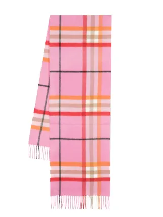 Burberry hot hot sale pink scarf