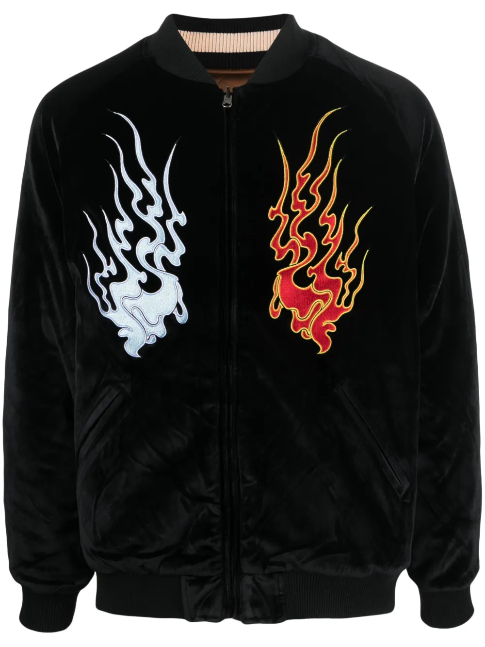 Huf Omkeerbaar bomberjack Zwart