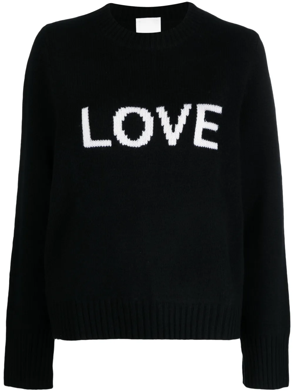 Allude Intarsia trui Zwart