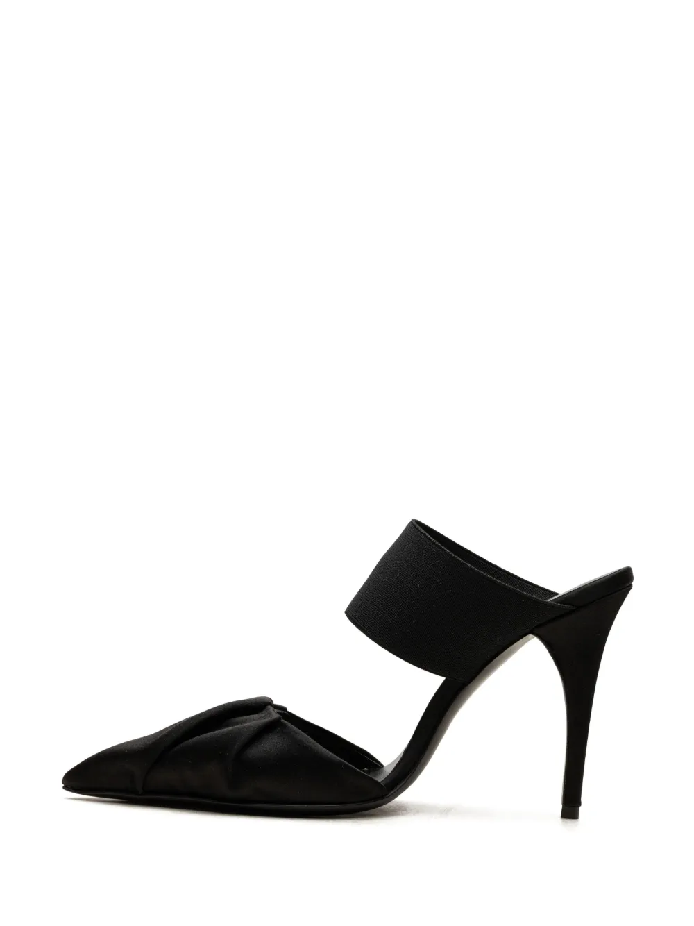 Bruno Frisoni 105mm Draped-design Stiletto Mules In Animal Print