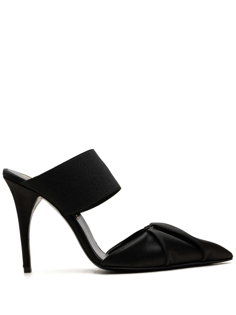 Bruno Frisoni 105mm Draped-design Stiletto Mules In Animal Print
