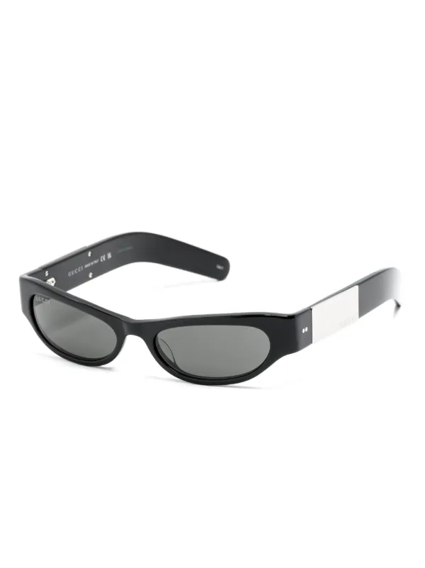 Gucci Eyewear キャットアイ サングラス | ブラック | FARFETCH JP