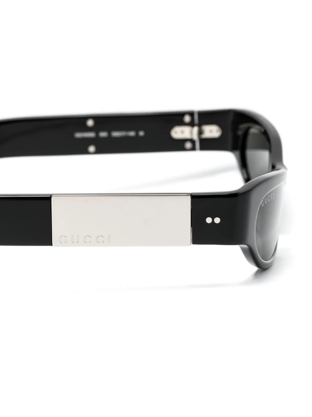 Gucci Eyewear Zonnebril met cat-eye montuur en logoplakkaat Zwart