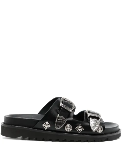 Sandales en cuir à détails de clous - Toga Pulla - Modalova