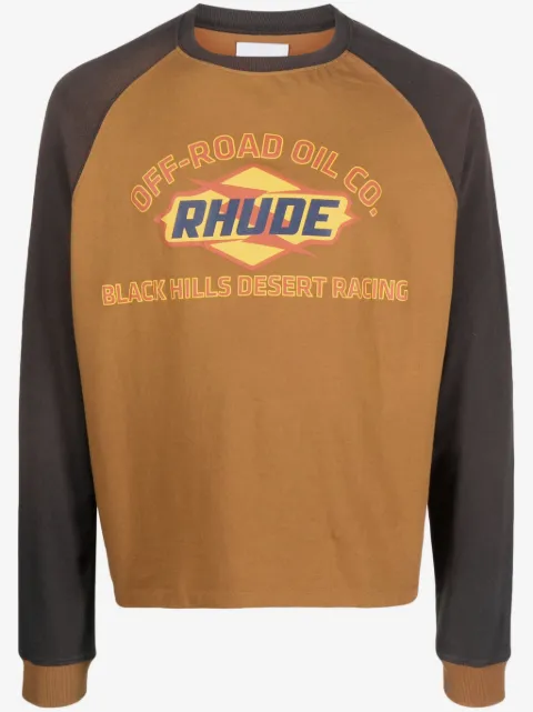 RHUDE T-shirt met logoprint