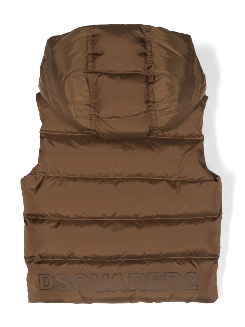 Dsquared2 Kids Bodywarmer met capuchon - Bruin