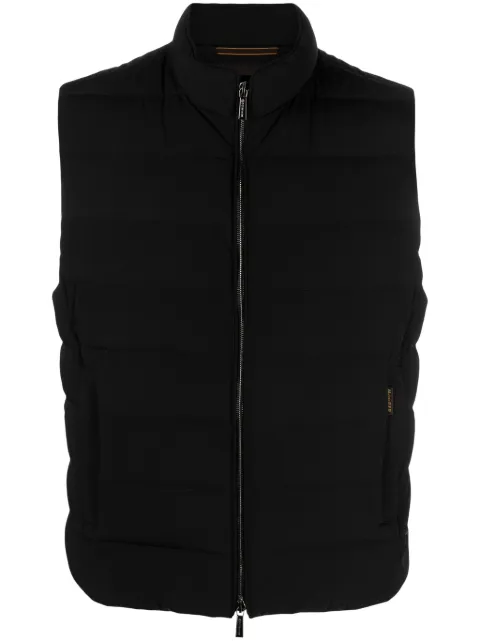 Moorer logo-tag padded-design gilet 