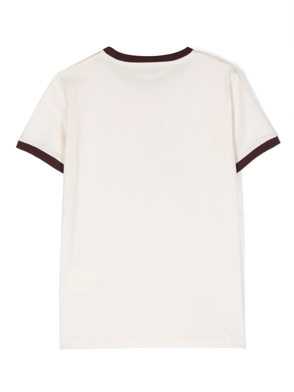 Golden Goose Kids slogan-print cotton T-shirt - Beige