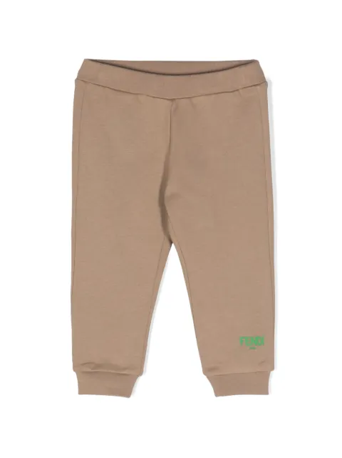 Fendi Kids pantalon de jogging en coton à logo imprimé 