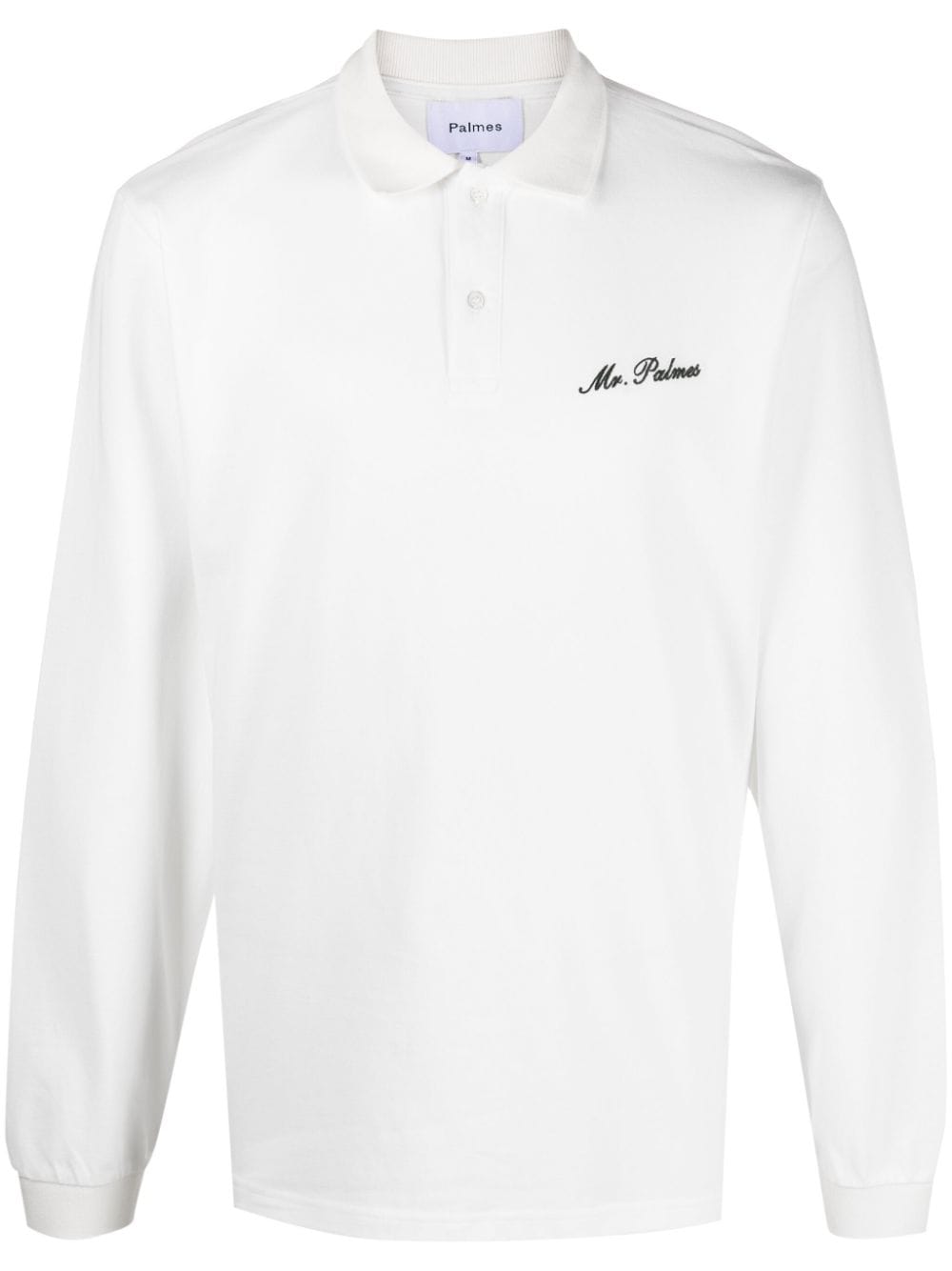 PALMES MISTER LS LOGO-EMBROIDERED POLO SHIRT