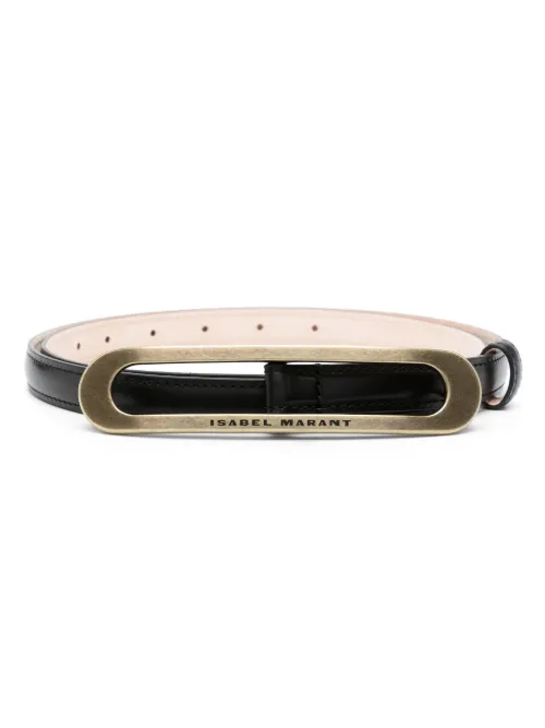 Ceinture Leyden en cuir - ISABEL MARANT - Modalova