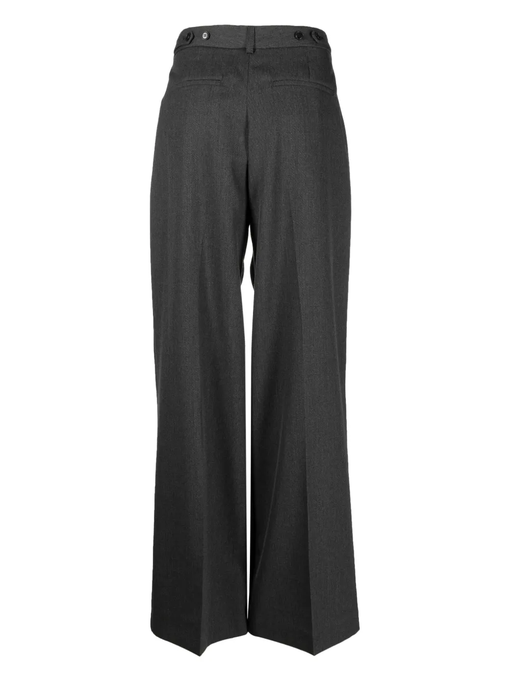 Róhe pleat-detailing wool tailored trousers - Grijs