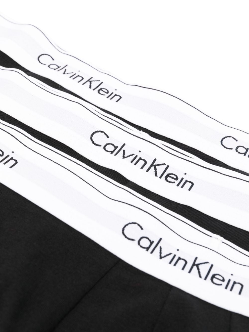 Shop Calvin Klein Logo-waistband Boxer Pack (pack Of Three) In Black