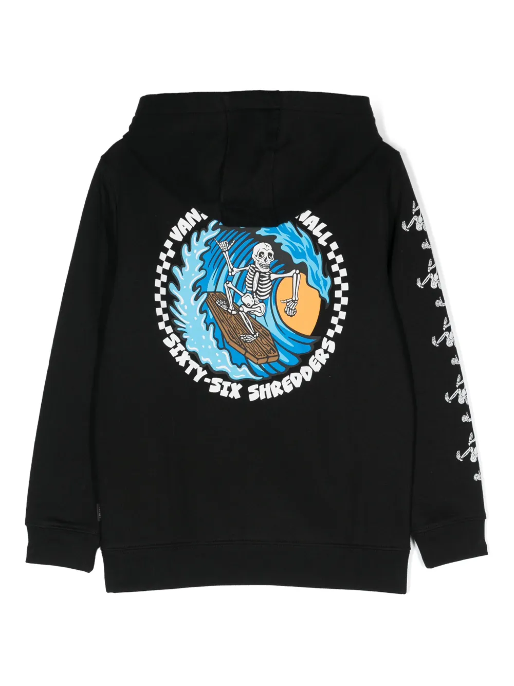 Shop Vans 66 Shredders Cotton Hoodie In Black