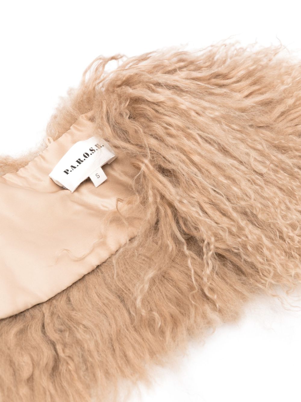 P.A.R.O.S.H. detachable fur collar - Beige