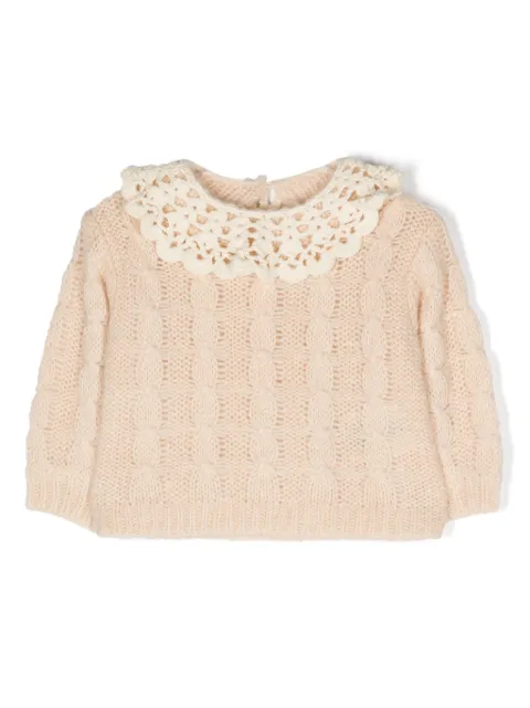 Louise Misha Ascalis crochet-knit jumper