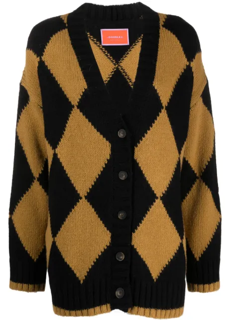 La DoubleJ Cardigan mit Strickmuster