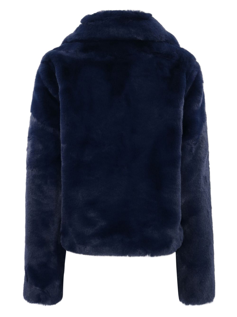 Milly faux-fur notched-lapels jacket - Blauw