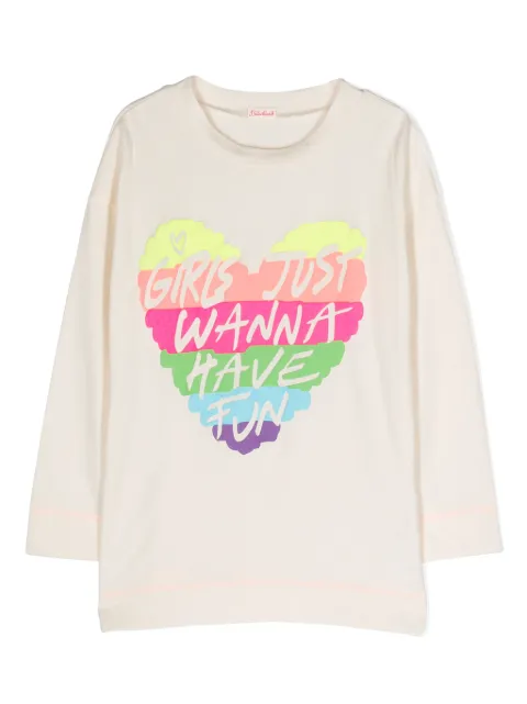 Billieblush graphic-print cotton T-shirt