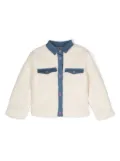 Billieblush graphic-print faux-fur jacket - Neutrals