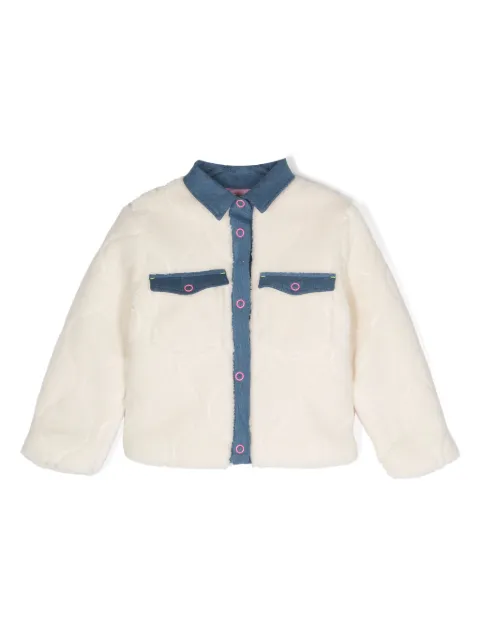 Billieblush chamarra texturizada con estrella estampada
