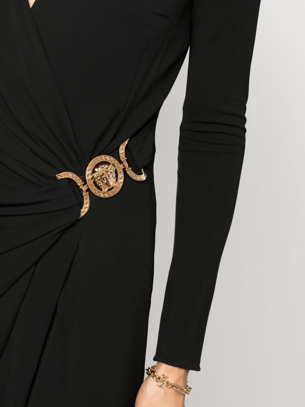 Versace Medusa '95 midi-jurk Zwart