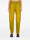 Martine Rose distressed-finish jeans - Yellow