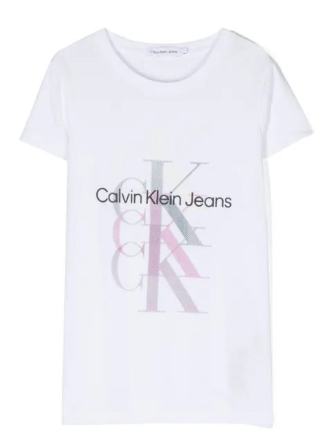 Calvin Klein Kids logo-print cotton t-shirt