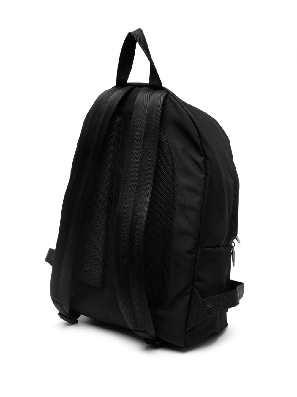 Shop Hugo Boss Logo-print Zip-up Backpack In Black