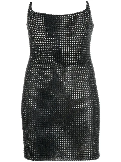 Giuseppe Di Morabito off-shoulder stud-embellished minidress  