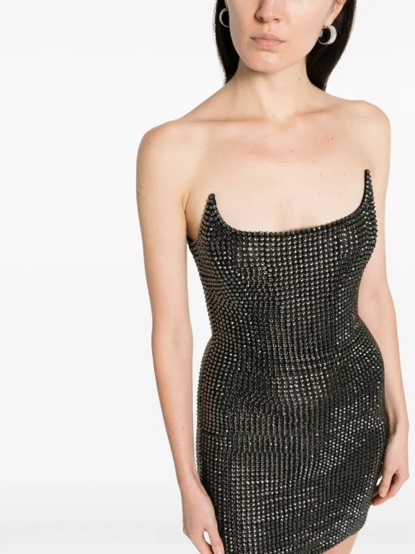 stud embellished bodycon dress Stud Embellished Dress -4896