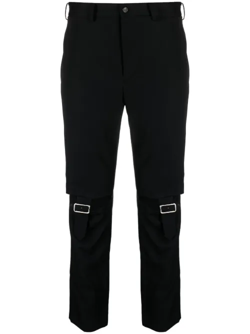 Pantalon skinny à détails de découpes - Black Comme Des Garçons - Modalova