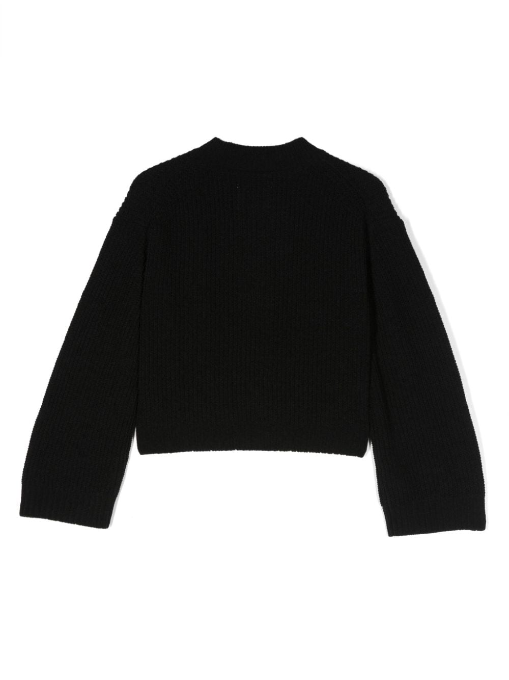 Shop Calvin Klein Chenille Buttoned Cardigan In Black