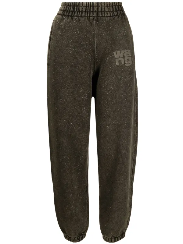 Alexander Wang BOOTCUT PANTS W LOGO ELASTIC WAISTBAND - Farfetch