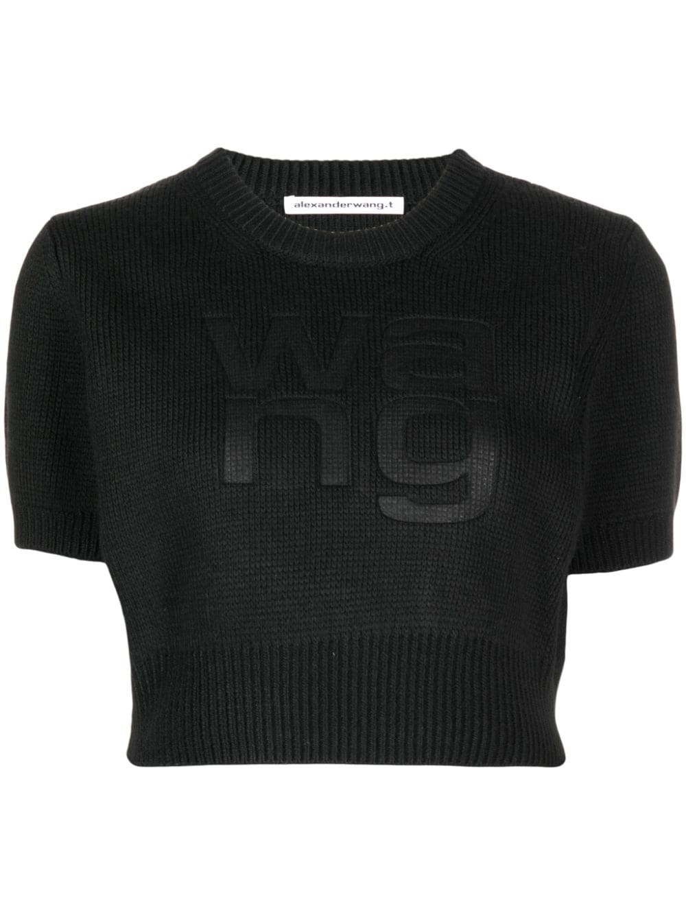 Alexander Wang logo-jacquard Ribbed Bralette - Farfetch