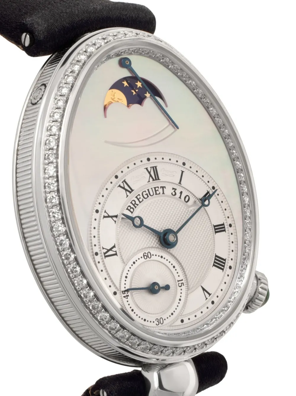 Pre-owned Breguet  Reine De Naples 36mm In Silver