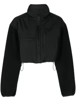 Zip up cropped jacket new arrivals