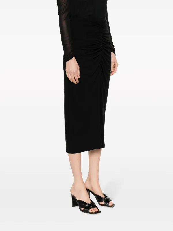 DVF Diane Von Furstenberg Callisto Ruched Midi Skirt Farfetch